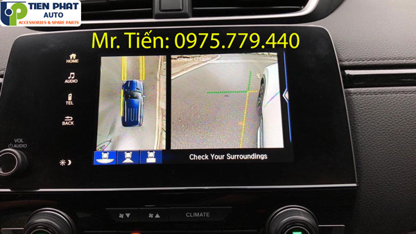 Lắp đặt camera 360 độ cho Honda Crv 2018 - 2019 tại tphcm