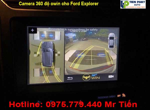 Camera 360 Độ Owin - Lên Camera 360 Độ Owin Pro Cho Ford Explorer