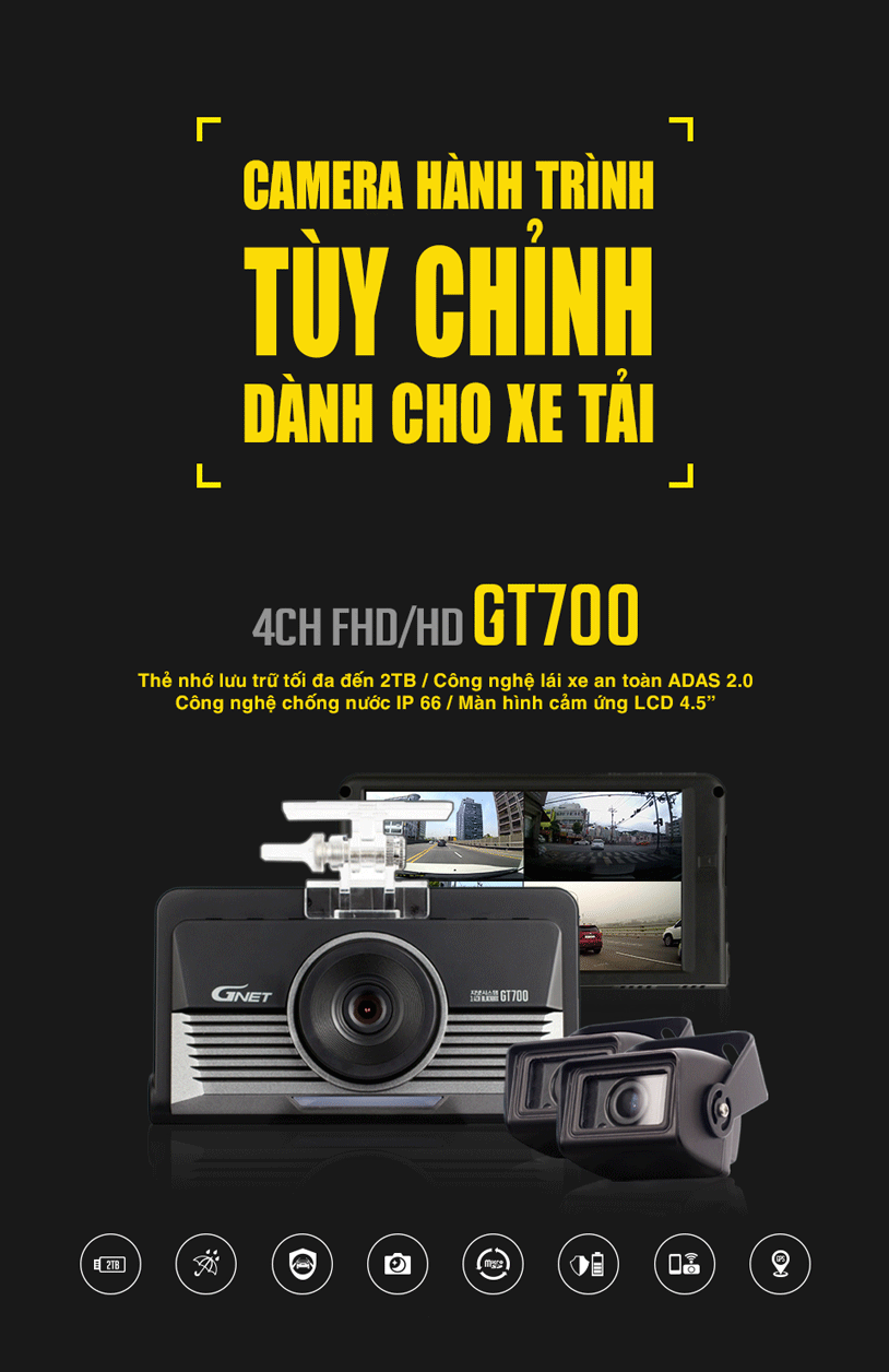 Lắp Camera Hành Trình GNET GT700